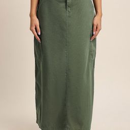 Bene Kleed Pure Cotton High Rise Straight Maxi Skirt-picture-9