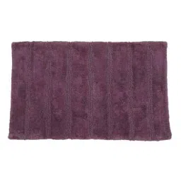 Wine Solid Cotton 20x31 Inches Anti Skid Bath Mat-image-65