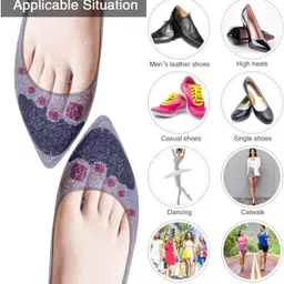 dhanvi enterprise Shoe Insoles Fillers Front Heel for Women/Men toe Pain Relief adjustable Heel Finger Support image 3