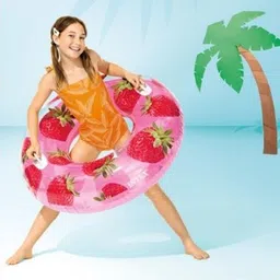 kindertales INFLATABLE TROPICAL (IND*964032) FRUIT SWIMMING TUBES Inflatable Swimming Safety Tube image 4