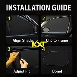 kxt Side Window Sun Shade For Hyundai Grand i10 image 3