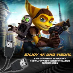 PUKASH HDMI Cable 1.5 m HDMI CABLE 1.5 M 4K image 3