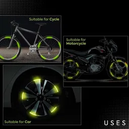 dynostore YS0002 7 mm x 0.09 m Yellow Reflective Tape image 3