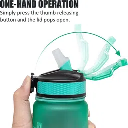 ashmi Unbreakable Silicone BPA-Free Non-Toxic Water Bottle for Office, Gym & School 1000 ml Bottle image 5