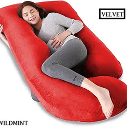 fluffymummy Cotton Pregnancy Pillow Pack of 1 Solid-picture-15