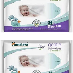 himalaya GENTLE BABY WIPES 24 WIPES (PACK OF 2)-picture-27