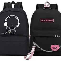kausbabi Small 15 L Backpack Stylish Black Backpack with Music Boy Design-picture-15