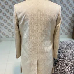 METRO COLLECTION Geometric Print, Embroidered, Self Design Sherwani image 2