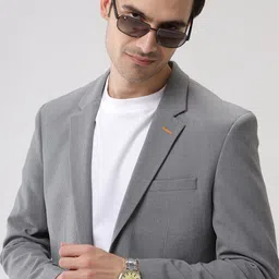 wrogn Men Solid Single Breasted Casual Blazer image 1