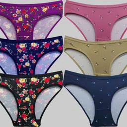 zivosis Pack of 6 Women Bikini Multicolor Panty-picture-18