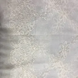 sohan lal tex Chiffon Embroidered White Women Dupatta image 4