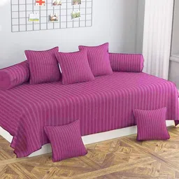 castiqa Satin Striped Diwan Set-picture-13