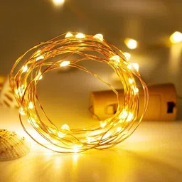 dizzty 20 LEDs 2 m Yellow Steady Welcome Rice Lights image 5