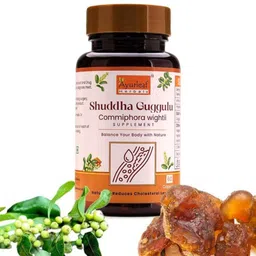 ayurleaf herbals Shuddha Guggulu Capsules | Natural Weight & Cholesterol | Supports Stress Relief image 1