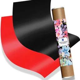 Royalkart PVC Photography Backdrop for Photoshoot 70 cmx140 cm (Red & Black) Reflector-picture-42