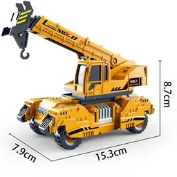 bbg Unbreakable Construction Truck Crane Excavator Bulldozer Toy For 2 Year Boy Girl image 2