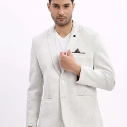 showoffff Men Solid Single Breasted Casual Blazer-picture-23