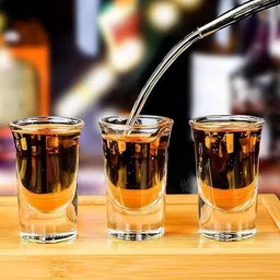 ayutas (Pack of 6) Premium Vodka Glass | 40 ML | Whisky Liqueur Mini Shot Glasses for Tequila | Glass Set Shot Glass image 5