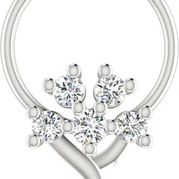 avsar Kiara 18kt Diamond White Gold Nose Wire-image-15