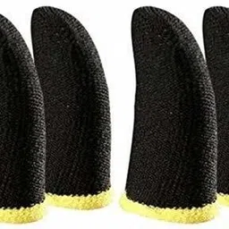 anetly PUBG_GAMING_SLEEVE_BLACK Finger Sleeve (Pack of 4) Finger Sleeve image 2