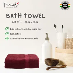 furnofy Cotton 450 GSM Bath Towel image 4