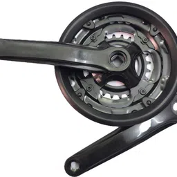 roadtopedal MTB BICYCLE CRANK 3 SPEED GEAR 42T-34T-24T 170mm crank arm Pedal image 4