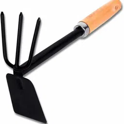 green touch Hoe with 3 prong Garden Tool Kit image 3