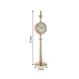 de maison decor Majestic Spire Gold Aluminium Table Clock image 4
