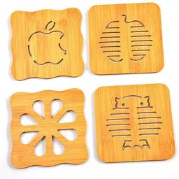 olwick Wooden Coaster Non Slip Trivet Mat Set for Kitchen, Hot Pads, Teapot Trivet wooden Trivet-picture-11