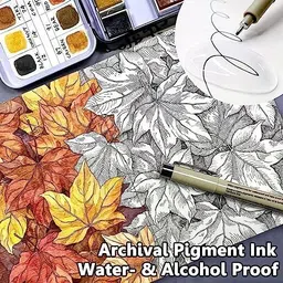 swashtkon Professional-Micro Sketch Outline Crafts | Waterproof Ink Set | Fineliner Pen image 3
