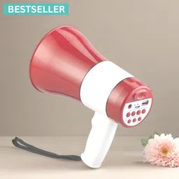 syara Handheld (Megaphone with Recorder) Siren Music Loud Speaker for AnnouncingLN151 Outdoor, Indoor PA System-picture-12