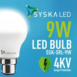 syska 9 W Basic Standard B22 LED Bulb image 2