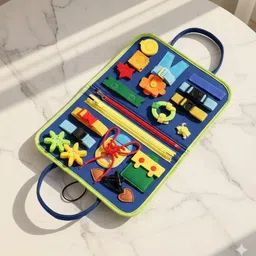 sovexa Busy Board for Toddlers | Montessori Educational Toy for 1-3 Year Kids-picture-43