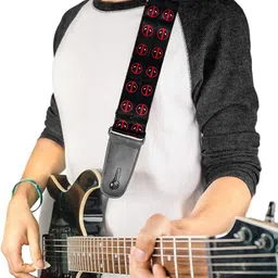 mocking bird Adjustable Electric Guitar Strap with Guitar String , Tuner , Capo and Picks Nylon, Polyester Strap image 3