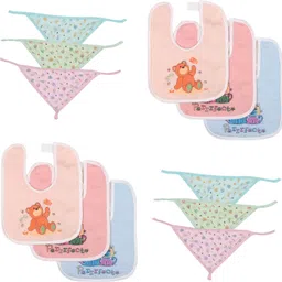 DAILY USE COTTON REUSABLE BIBS AND NAPPY COMBO (PACK OF 12)-image-2