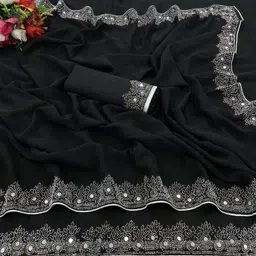 veeraiva Embellished Bollywood Georgette Saree-picture-21