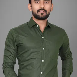 voroxy Men Regular Fit Solid Spread Collar Formal Shirt image 3