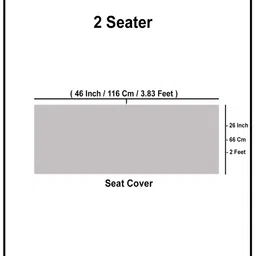 stitchnest Blue Solid Velvet 2 Seater Quilted Sofa Cover (Protector) with Frill image 4