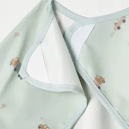 juniors by babyshop Vehicle Print Waterproof Bib with Hook and Loop Closure image 4