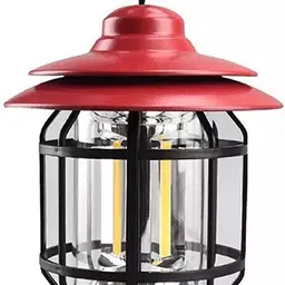 xydrozen Power Failure Camping Lantern Lamp Red Metal, Plastic Hanging Lantern-picture-12
