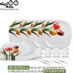 sigri-wala Pack of 20 Melamin Dinner Set-picture-15