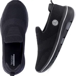 bacca bucci NIMBUS Joggers Slip-on Walking Shoes With Ortholite Footbed Diabetic Friendly Walking Shoes For Men image 3