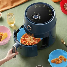 sunpantry Air Fryer Silicone Round Shape Liners Basket Reusable Baking Tray Cooking Pot Airfryer Tray image 4