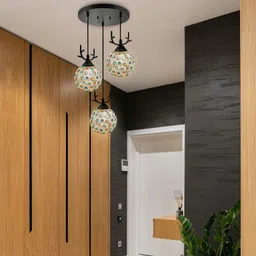 lyse decor Hanging lights for Bedroom, Kitchen, Hall and Living room (Pack of 3) Pendant Lamp Ceiling Lamp image 1