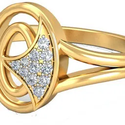 avsar AVR451YB 14kt Cubic Zirconia Yellow Gold ring-image-56