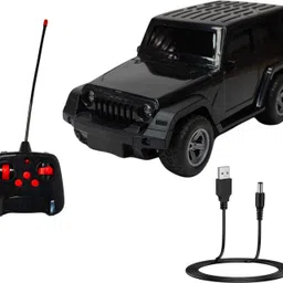 twing enterprises High Speed Rechargeable RC Thar Jeep Car with LED Lights, Music & Remote Control-picture-10