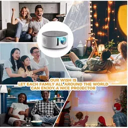 VOLTAC Mini Projector WIFI Android IOS Full HD 1080P Miracast Youtube TVStick HDMI USB (5000 lm) Portable Projector image 2
