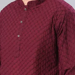 v-mart Men Polyester Kurta Pyjama Set image 4