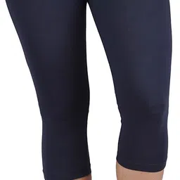 Regular fit capri for women and girls Women Dark Blue Capri-image-11