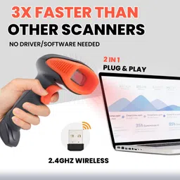 AVIER Wireless 2D Barcode Scanner Wireless Barcode Reader | Wired QR Code Scanner | Support Win/MAC Connection | Bar Code Scanners 2D Camera Barcode Scanner 2D Camera Barcode Scanner image 5